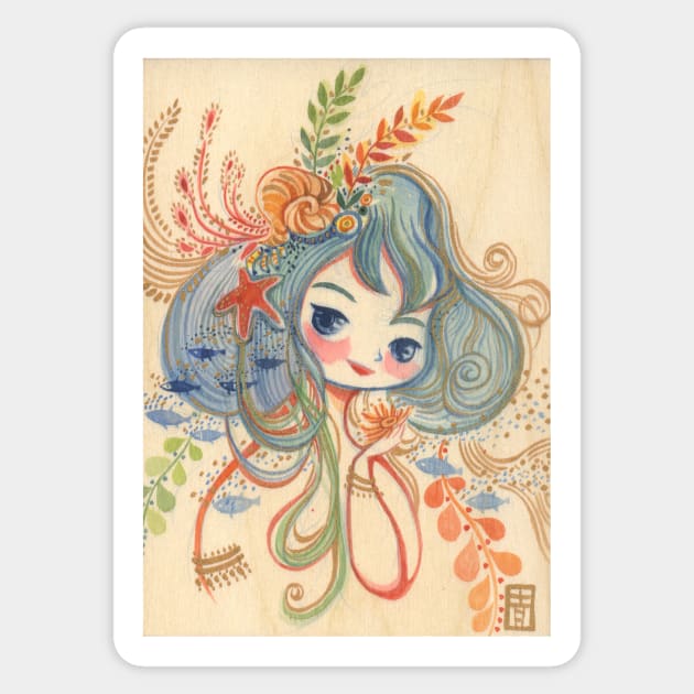 Sea Fairy Sticker by Alina Chau